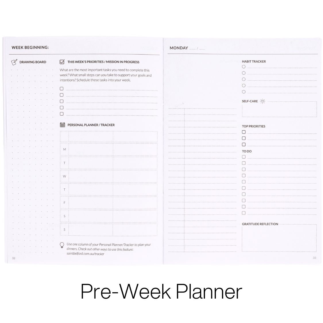 curation 90 day planner daily