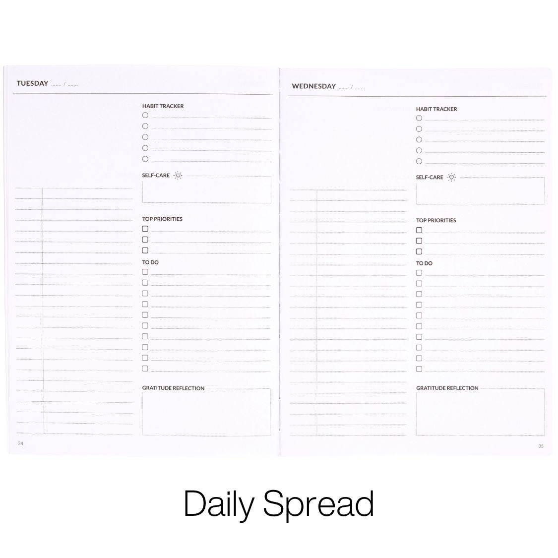 curation 90 day planner daily