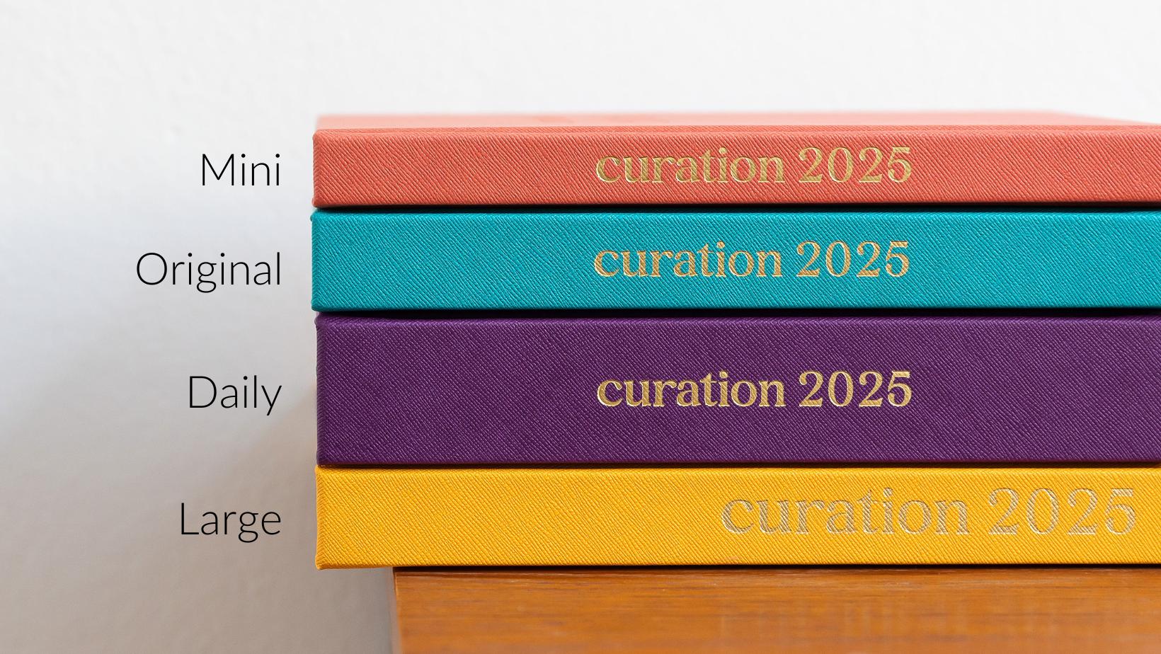 Curation 2025 Planner Options - Original, Mini, Daily, Large