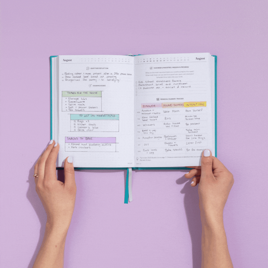 Curation 2025 Original Planner Pre-Week Planner + Weekly Spread layout