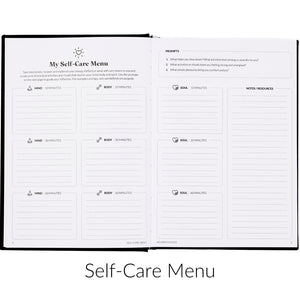 Curation 2025 Planner Inside pages - Self Care Menu