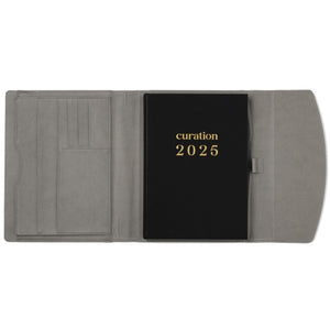 Compendium Large Retro Grey with Curation 2025 planner inside