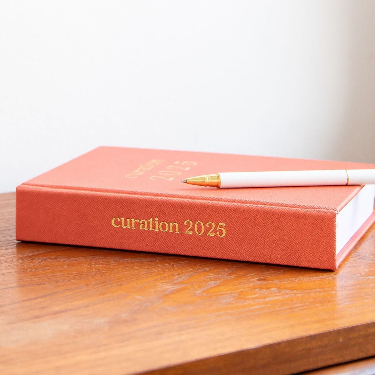 Curation 2025 Daily Planner in Coral Sunset