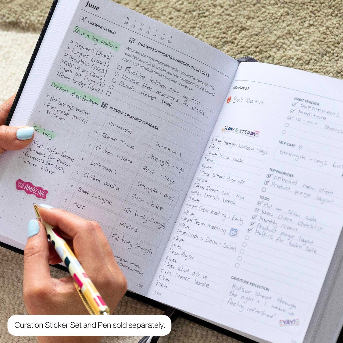 curation 2026 diary planner daily