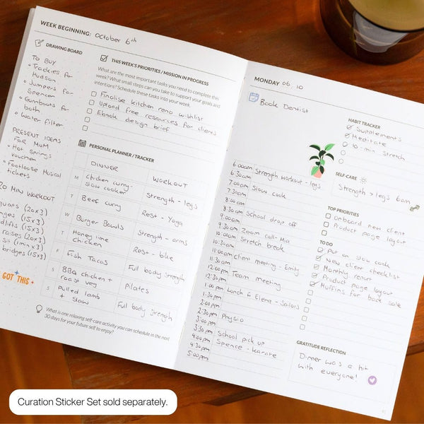 Curation 90-Day Undated Planner (Daily) - Saint Belford US