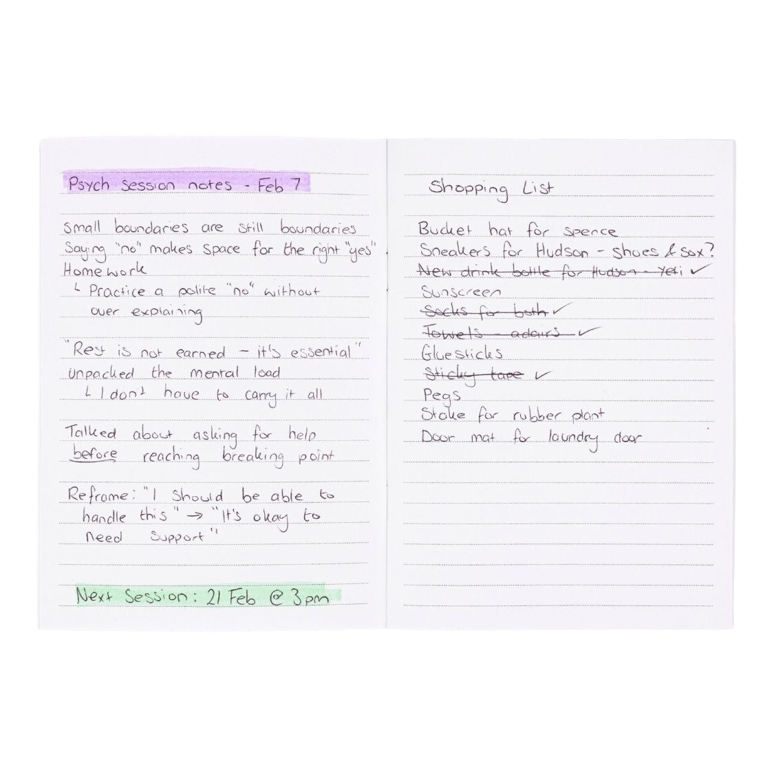 curation pocket notes booklet