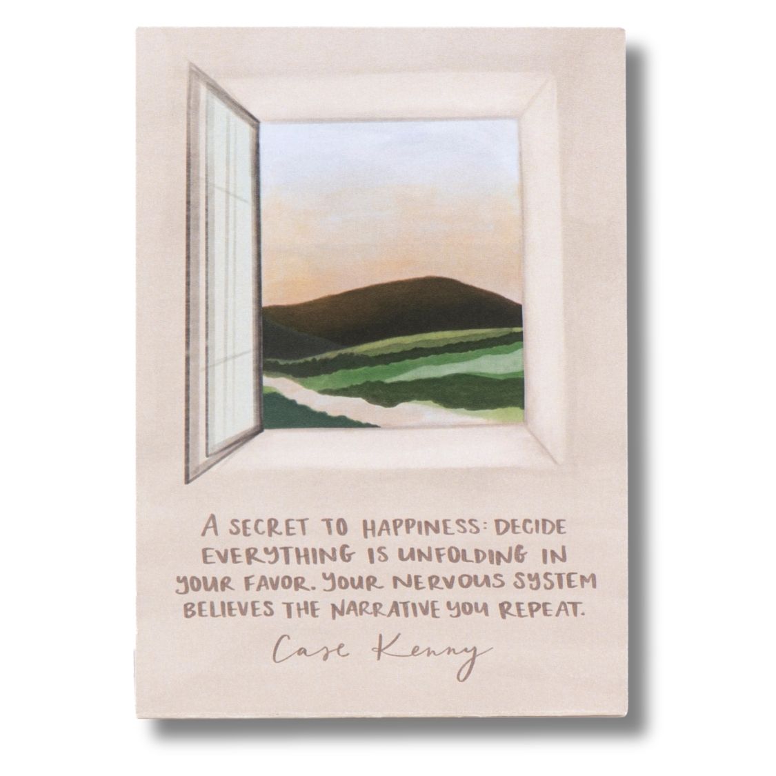 Double Sided Desk Card