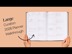 Curation 2026 Planner (Large Weekly)